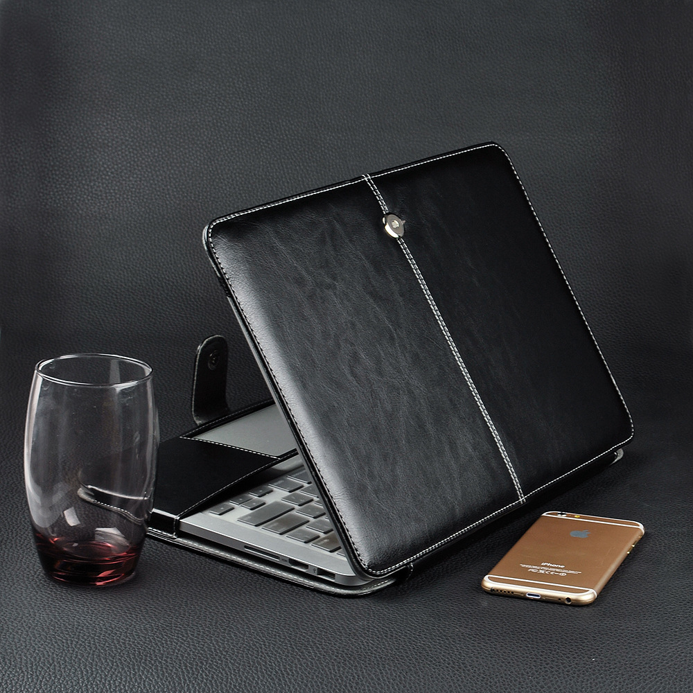 Laptop Bag Leather 15 - Moda PU Deri Laptop Çantası Apple