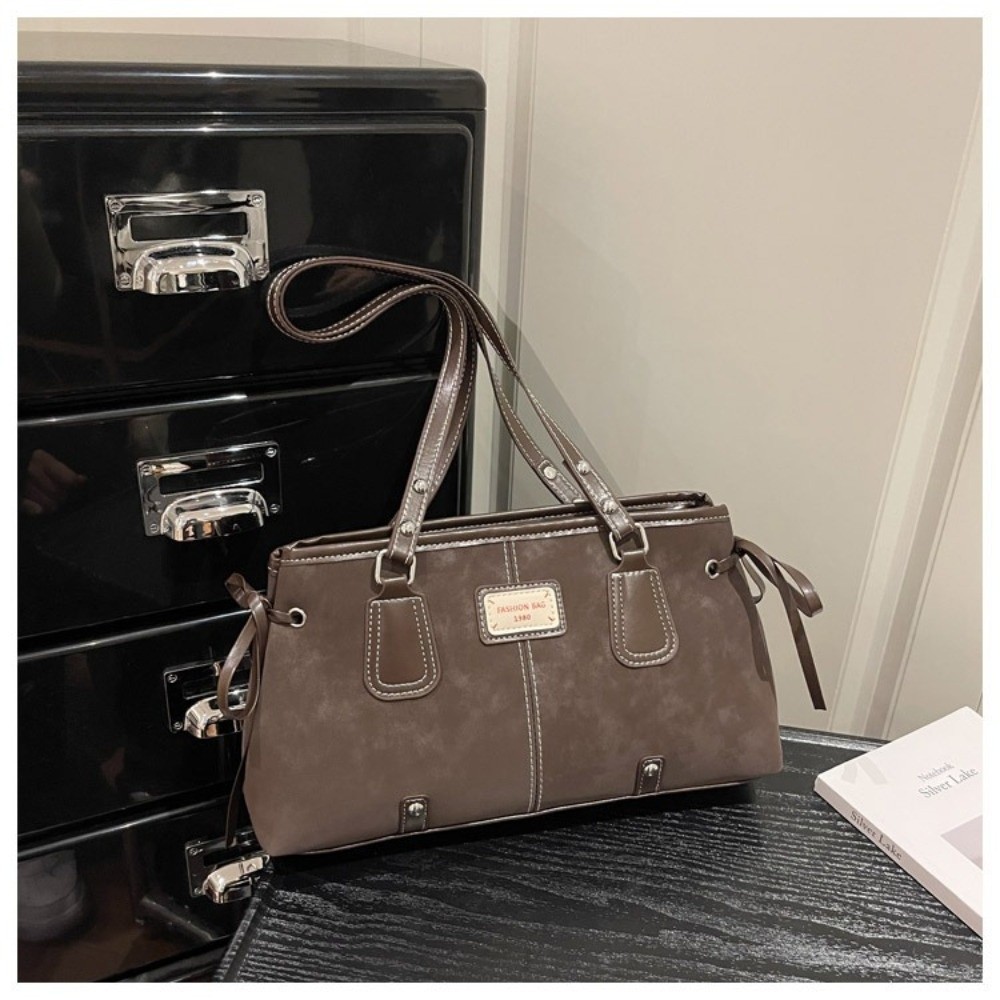Minimalist Suni Deri Tote Çant - Structured Handbag Top Handle incelemesi ve fiyatı