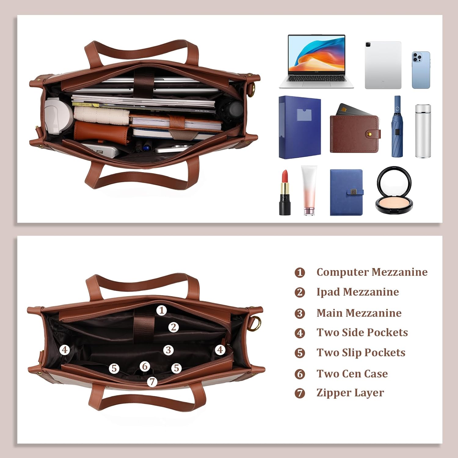 Kadınlar için su geçirmez Lapt - Laptop Bag Leather 15 incelemesi ve fiyatı