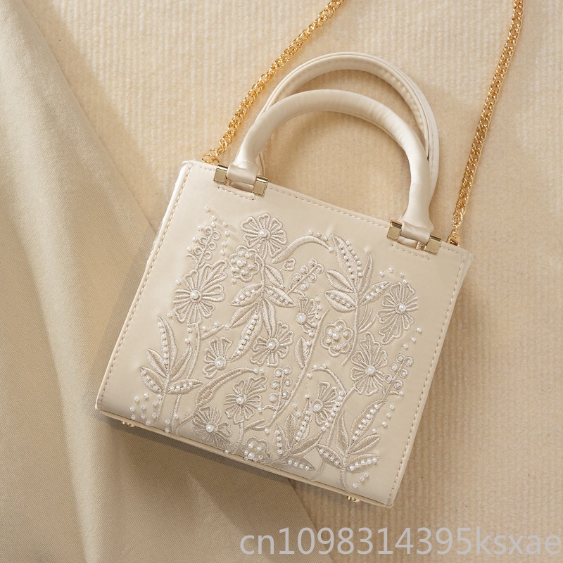 İşlemeli İnci Çanta Vintage Za - Structured Handbag Top Handle incelemesi ve fiyatı