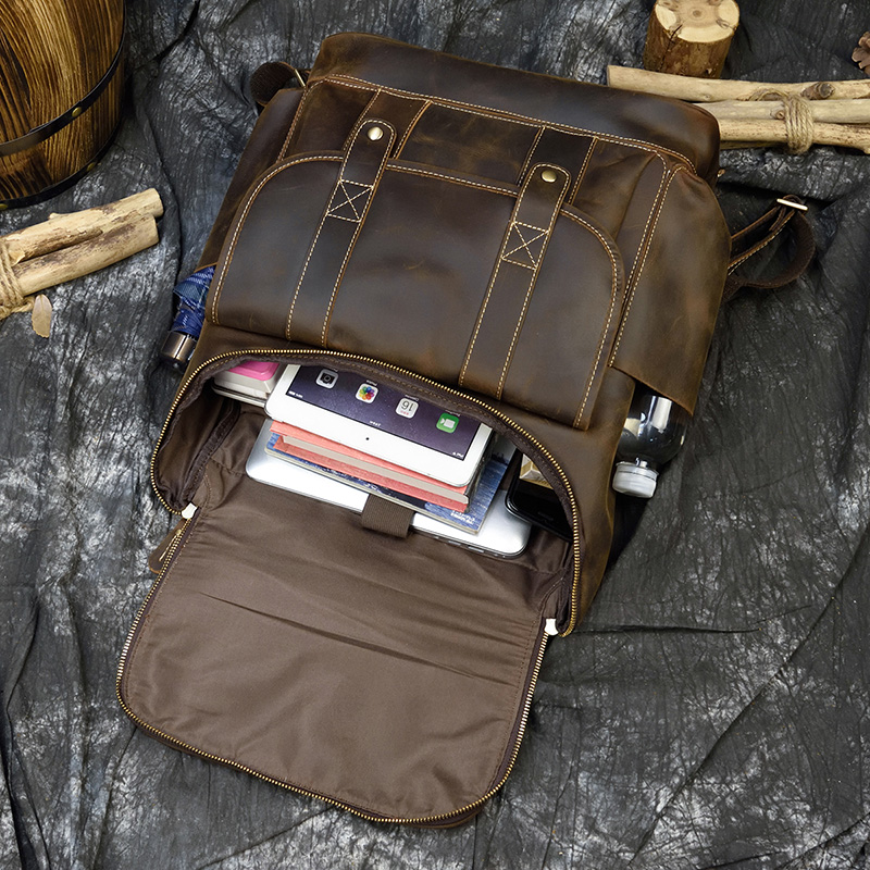 Büyük kapasiteli Vintage deri  - Laptop Bag Leather 15 incelemesi ve fiyatı