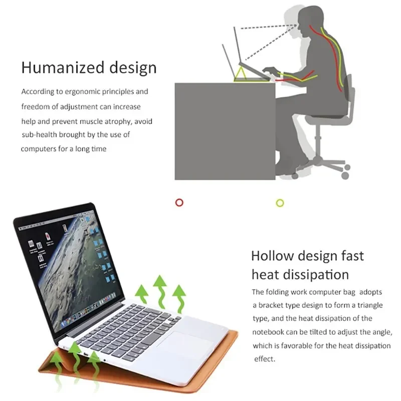 PU Deri Standı ile Dizüstü Bil - Laptop Bag Leather 15 incelemesi ve fiyatı