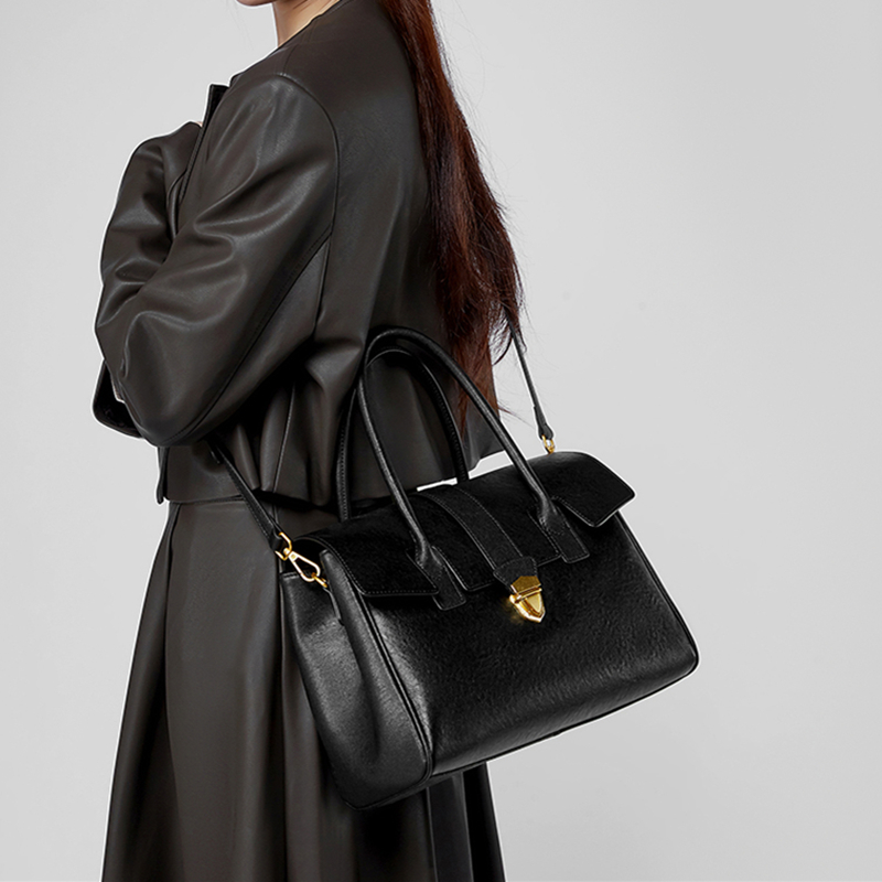 BURMINSA Hakiki Deri Üstten Sa - Structured Handbag Top Handle incelemesi ve fiyatı