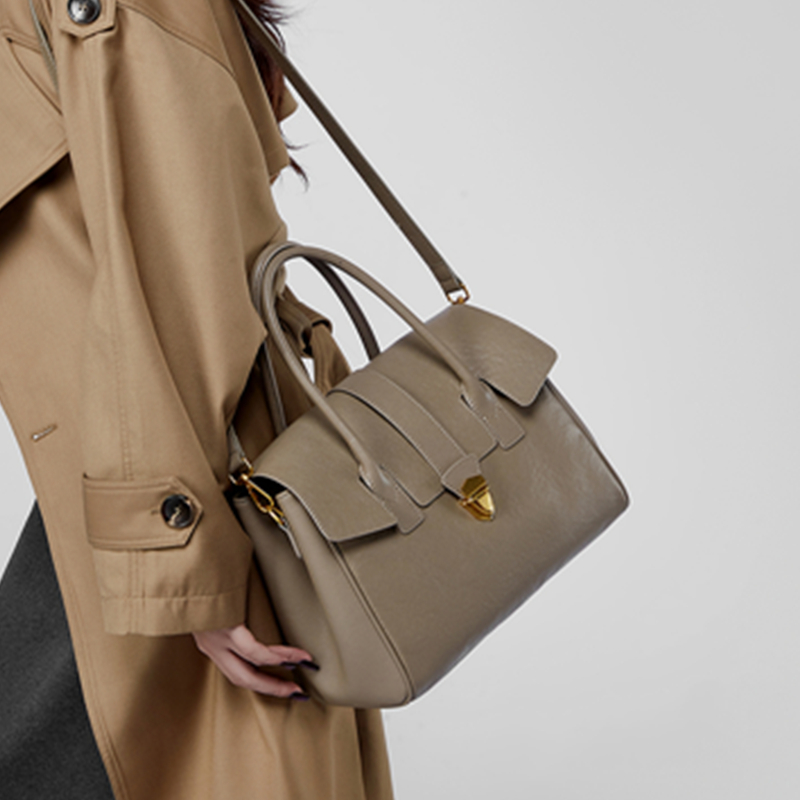 BURMINSA Hakiki Deri Üstten Sa - Structured Handbag Top Handle incelemesi ve fiyatı