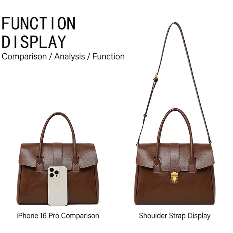 BURMINSA Hakiki Deri Üstten Sa - Structured Handbag Top Handle incelemesi ve fiyatı