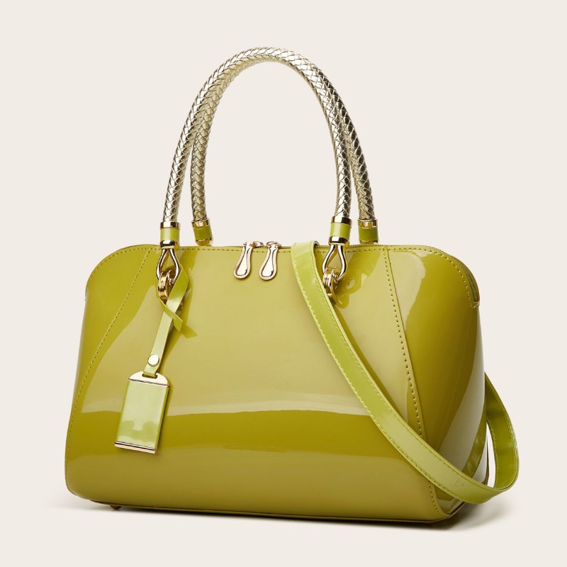 2026 Yeni Kadınlar İçin Patent - Structured Handbag Top Handle incelemesi ve fiyatı