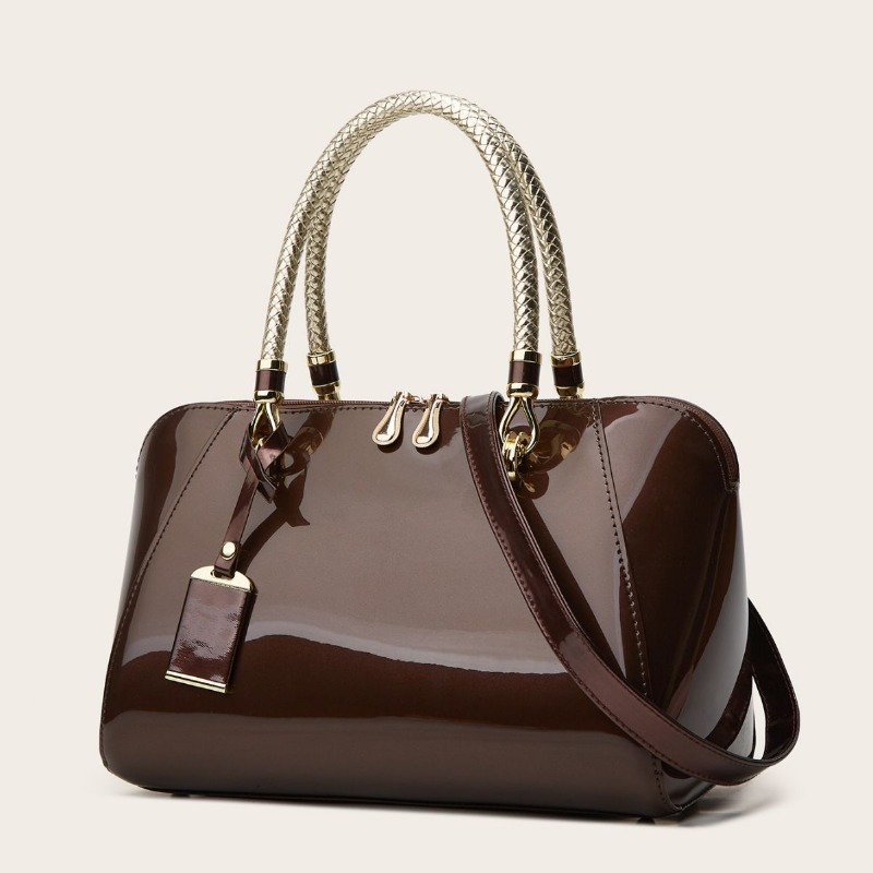 2026 Yeni Kadınlar İçin Patent - Structured Handbag Top Handle incelemesi ve fiyatı