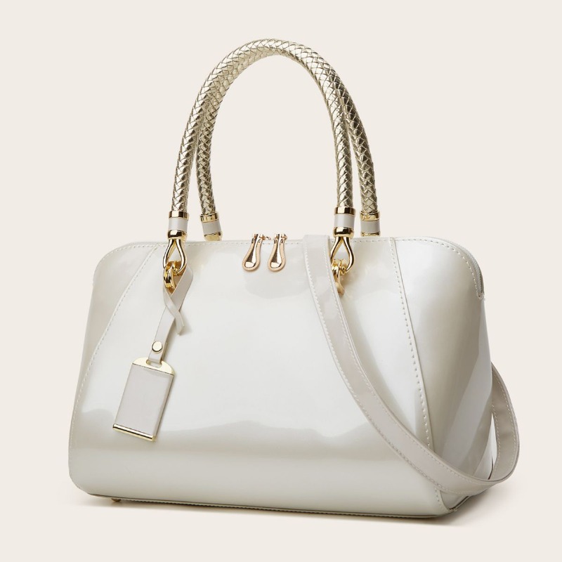 2026 Yeni Kadınlar İçin Patent - Structured Handbag Top Handle incelemesi ve fiyatı